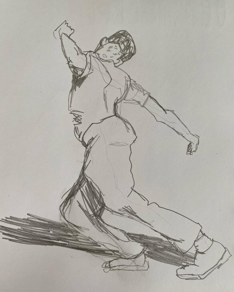 rascunho de dança